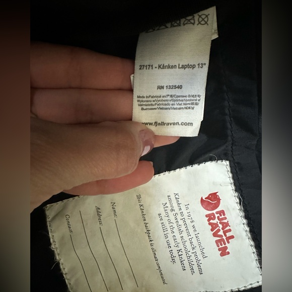 Fjällräven Kånken Backpack 13 Inch Laptop Travel Backpack - Picture 8 of 10